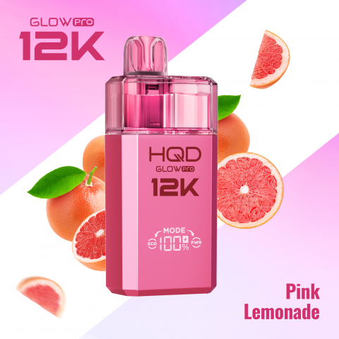 HQD Glow Pro 12K Prefilled Pod Kit | Pink Lemonade